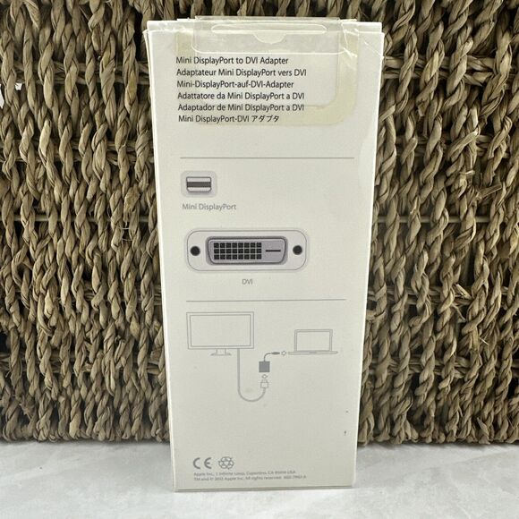 Genuine OEM Apple Mini DisplayPort to DVI Monitor Adapter A1305 Mac MB570Z/B - Picture 2 of 4